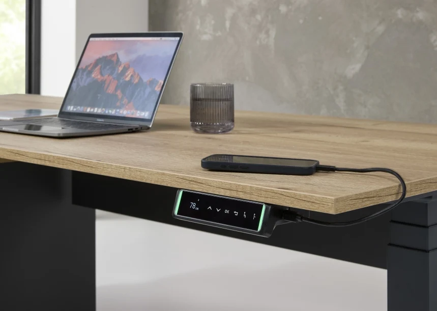 Manhattan L-Directiebureau Hudson - 224x180cm - Rechts Halifax - Zit/Sta Elektrisch - Afbeelding 5