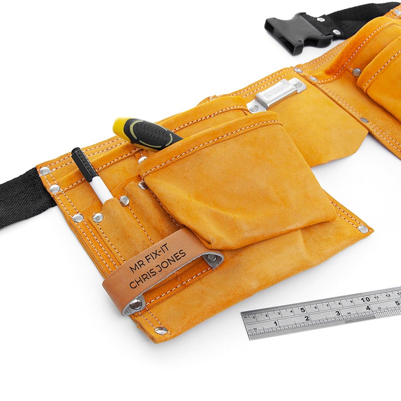 Gepersonaliseerde 11-vaks Leren Gereedschapsriem - Afbeelding 4
