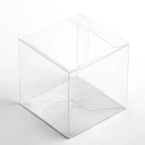 Transparante Kubusdoosjes – 9cm (10st)