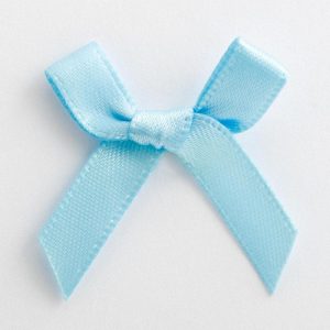 Satijnen Strikjes Lichtblauw 3 cm – 100 stuks