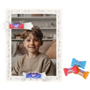 Persoonlijke Milka foto adventskalender met Milka Oreo, Maxxx en mini’s (snel bezorgd!)