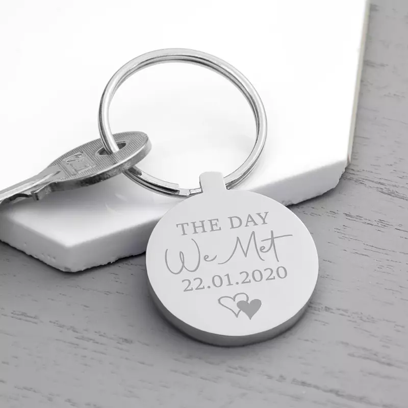 Gepersonaliseerde ‘Day We Met’ Sleutelhanger - Afbeelding 3