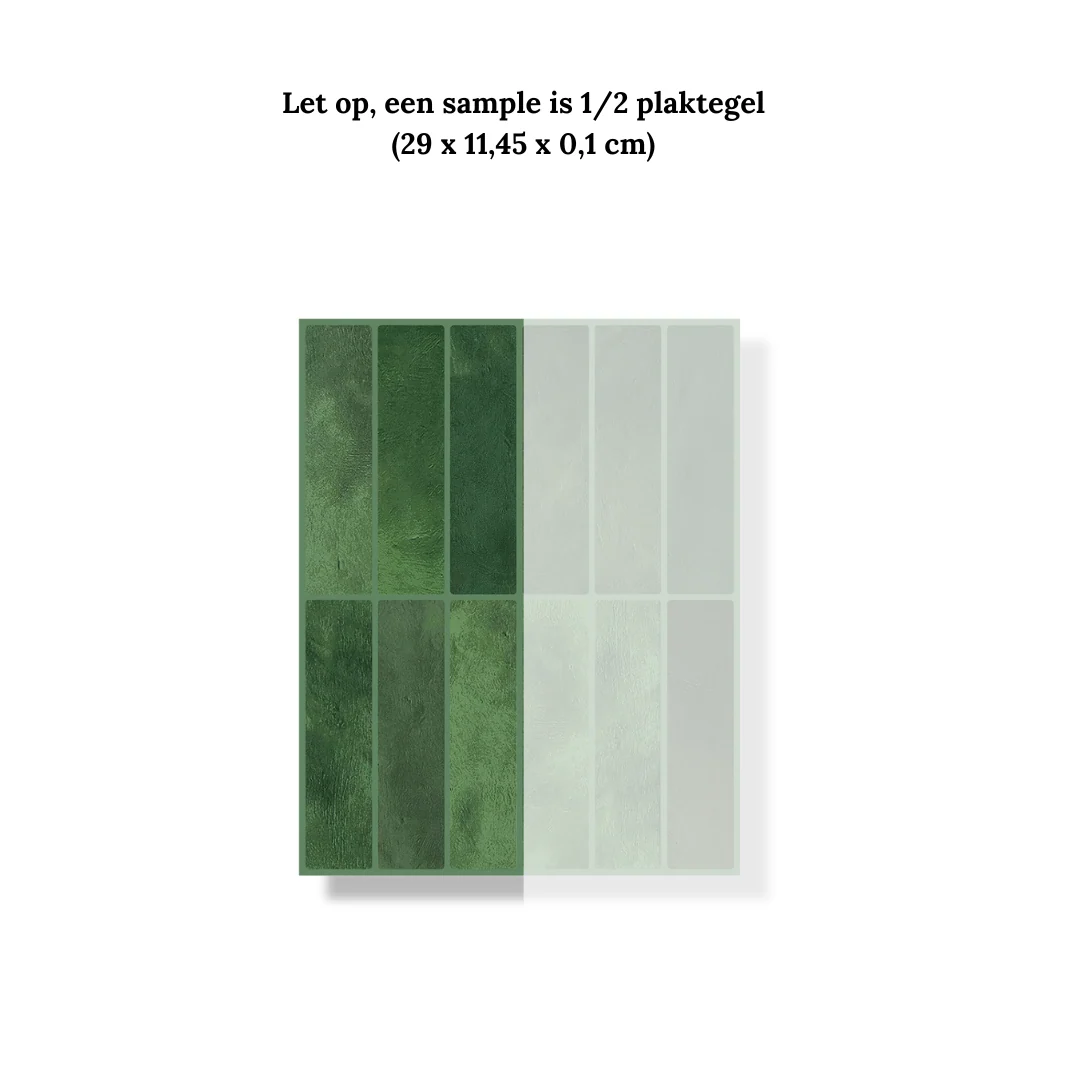 Plaktegel Mossy green langwerpig 1mm - Afbeelding 8
