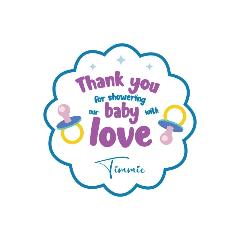 Babyshower Stickers Boy - Afbeelding 2