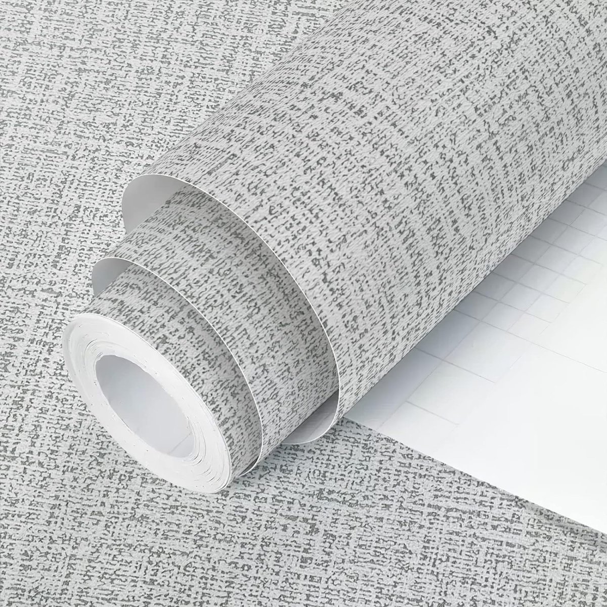 Zelfklevend behang - Linnen grey - Afbeelding 2
