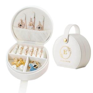 Chique Mini Sieradentasje Wit, Sage & Blush Pink