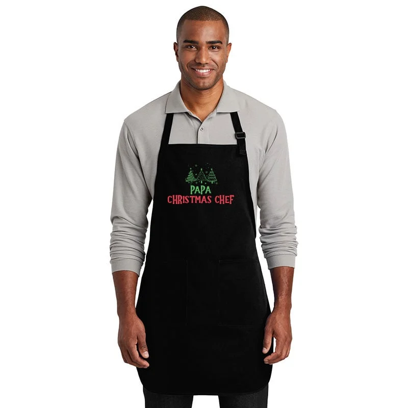 Keuken Schort Christmas Chef met Naam - Afbeelding 2