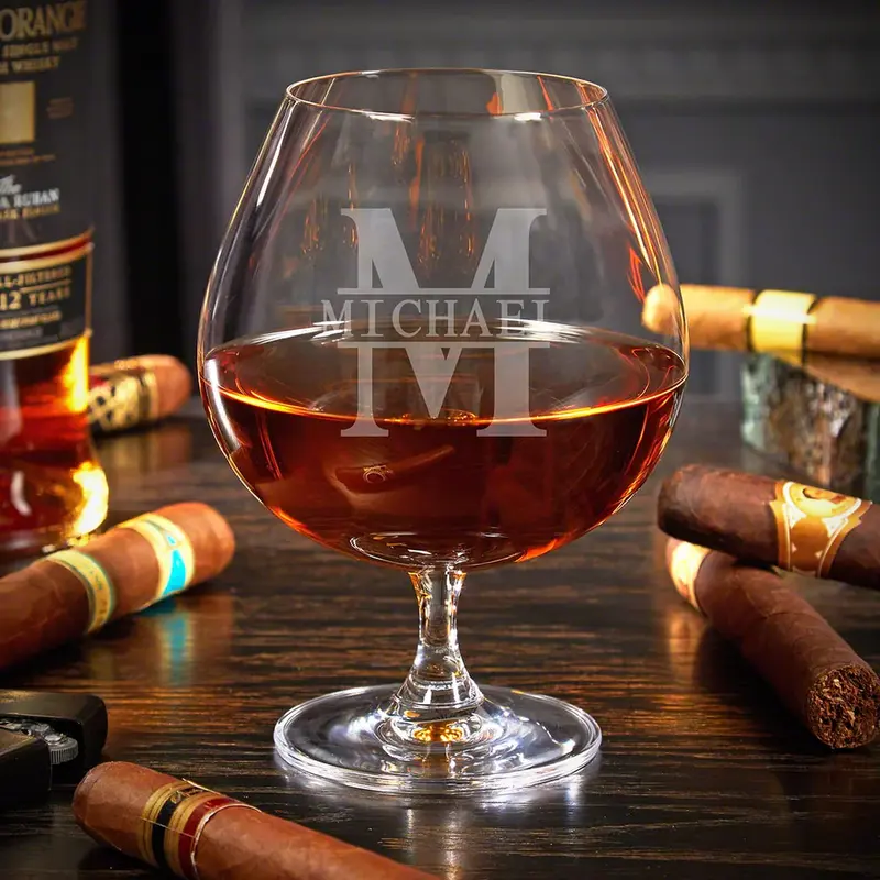 Signature Monogram Cognac Glas