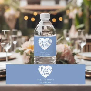 Drunk in Love waterflesjes etiketten