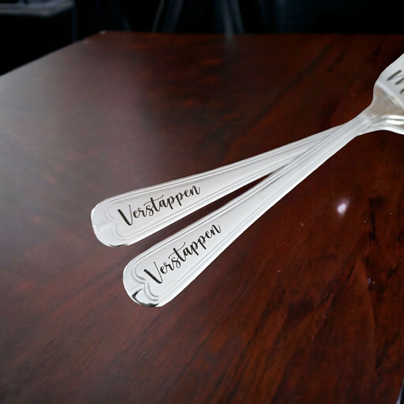 Gepersonaliseerde Mr & Mrs Gebakvorkjes - Afbeelding 3