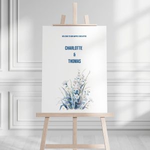 Gentle Blue Romance Welkomstbord
