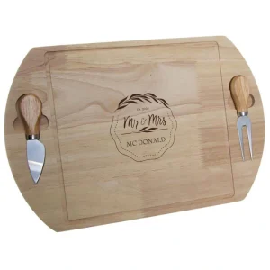 Vier de liefde met de Serveerplank Set ‘Mr & Mrs