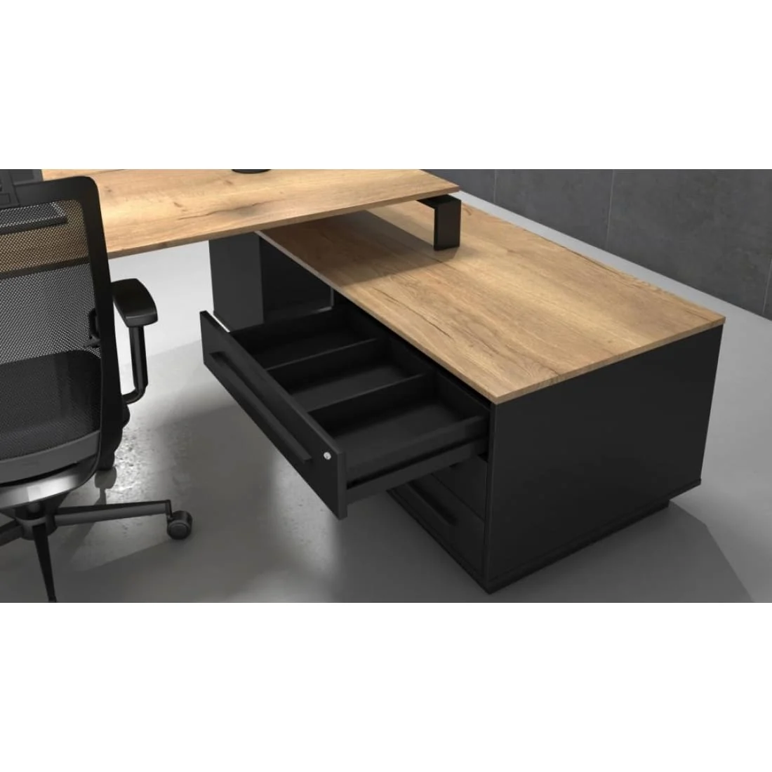 Manhattan L-Directiebureau Hudson Yards 224x180cm Links Halifax - Afbeelding 5