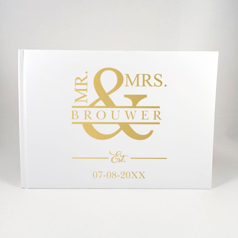 Mr & Mrs Gastenboek – Kies uit 20 Kleuren - Afbeelding 3