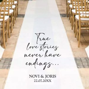 True Love Stories Witte Loper Gepersonaliseerd