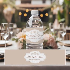 Water Etiketten Stylish Elegante Bedankjes