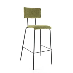 Workliving Barkruk Hoog Bo Society - Boucle Mustard - 82 CM
