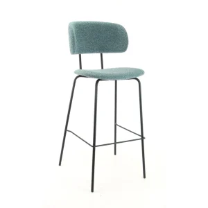 Workliving Barkruk Hoog Bo RS - Boucle Petrol - 82 CM