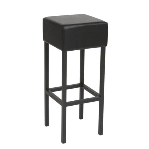 Workliving Barkruk Skai - Zwart / Zwart - 82 CM