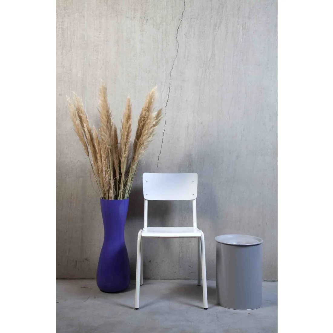 Workliving School Eetkamerstoel - Houten Design Wit - Afbeelding 5