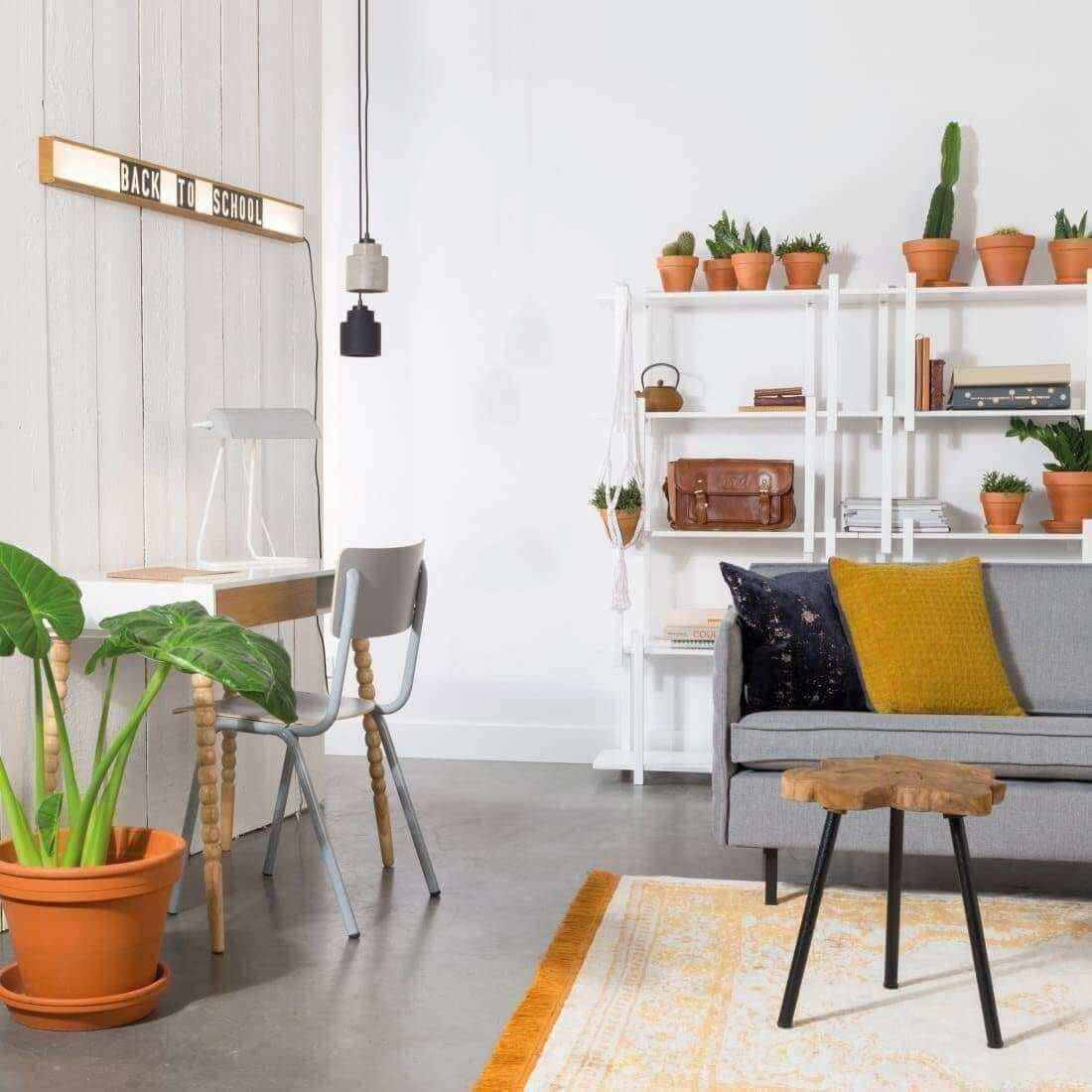 Workliving School Eetkamerstoel - Houten Design Wit - Afbeelding 6