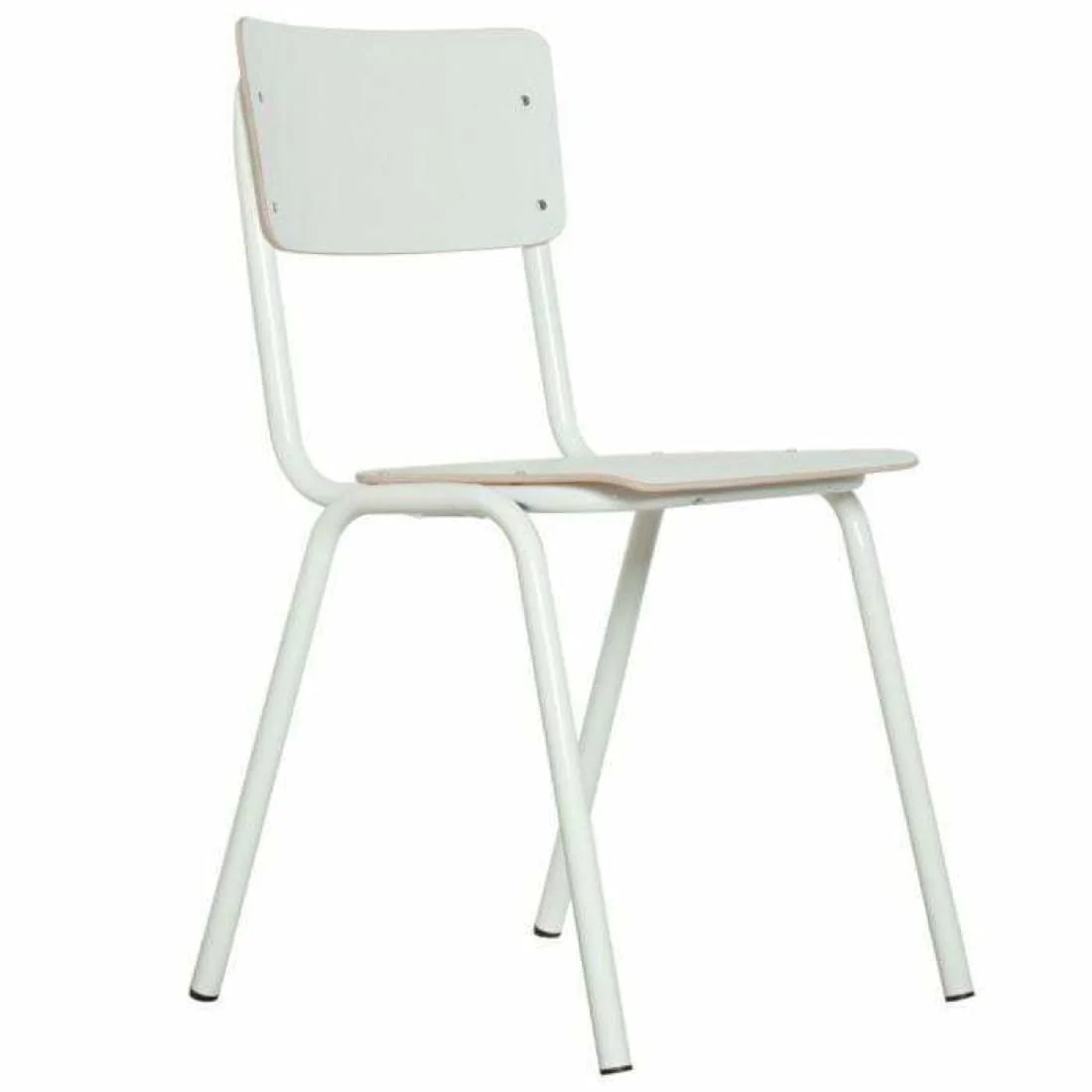 Workliving School Eetkamerstoel - Houten Design Wit - Afbeelding 7